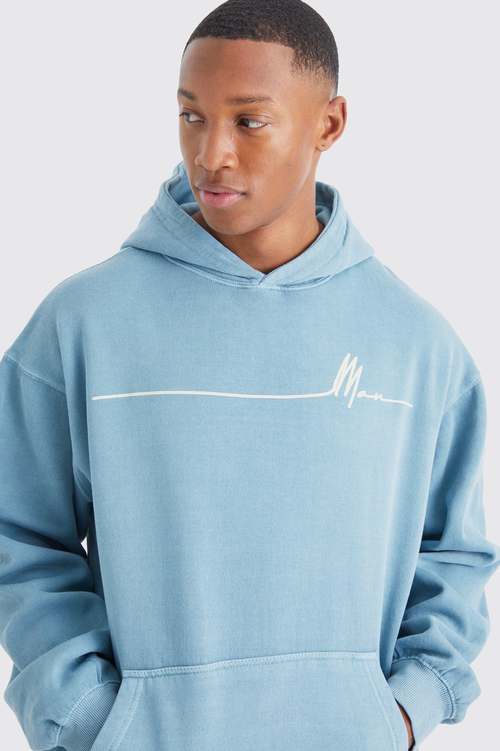 Oversized baby blue store hoodie